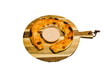 Pizza Ring mit Hackfleischstreifen und Paprika